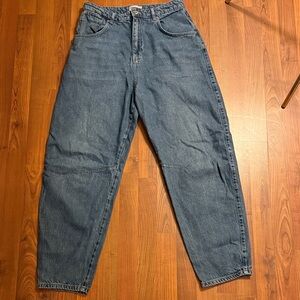 We The Free Jeans Women Blue Augusta High Rise Slim Barrel Tapered Y2K Denim